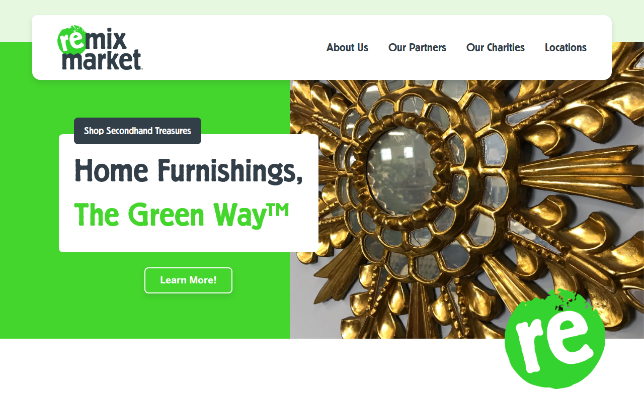Remix Market of Charlotte website preview