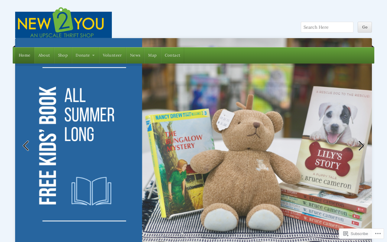 New 2 You Thrift Shop website preview