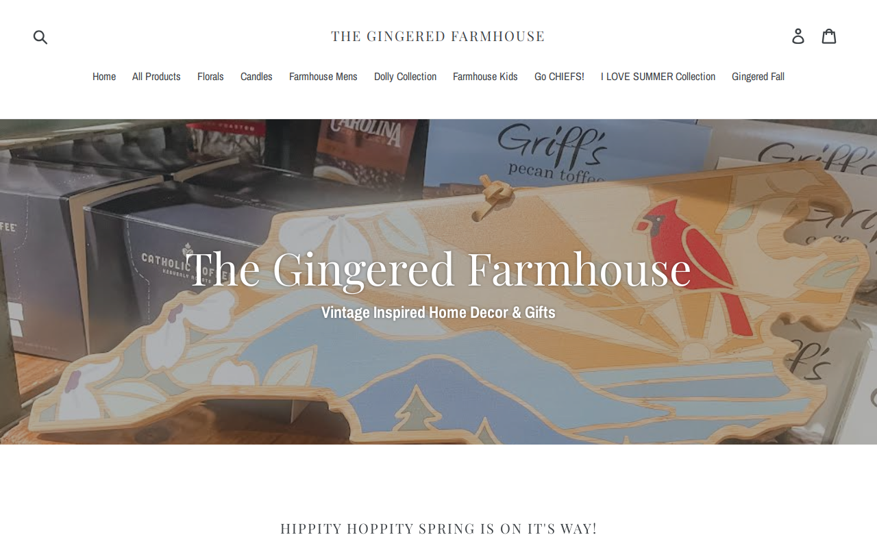 The Gingered Farmhouse website preview