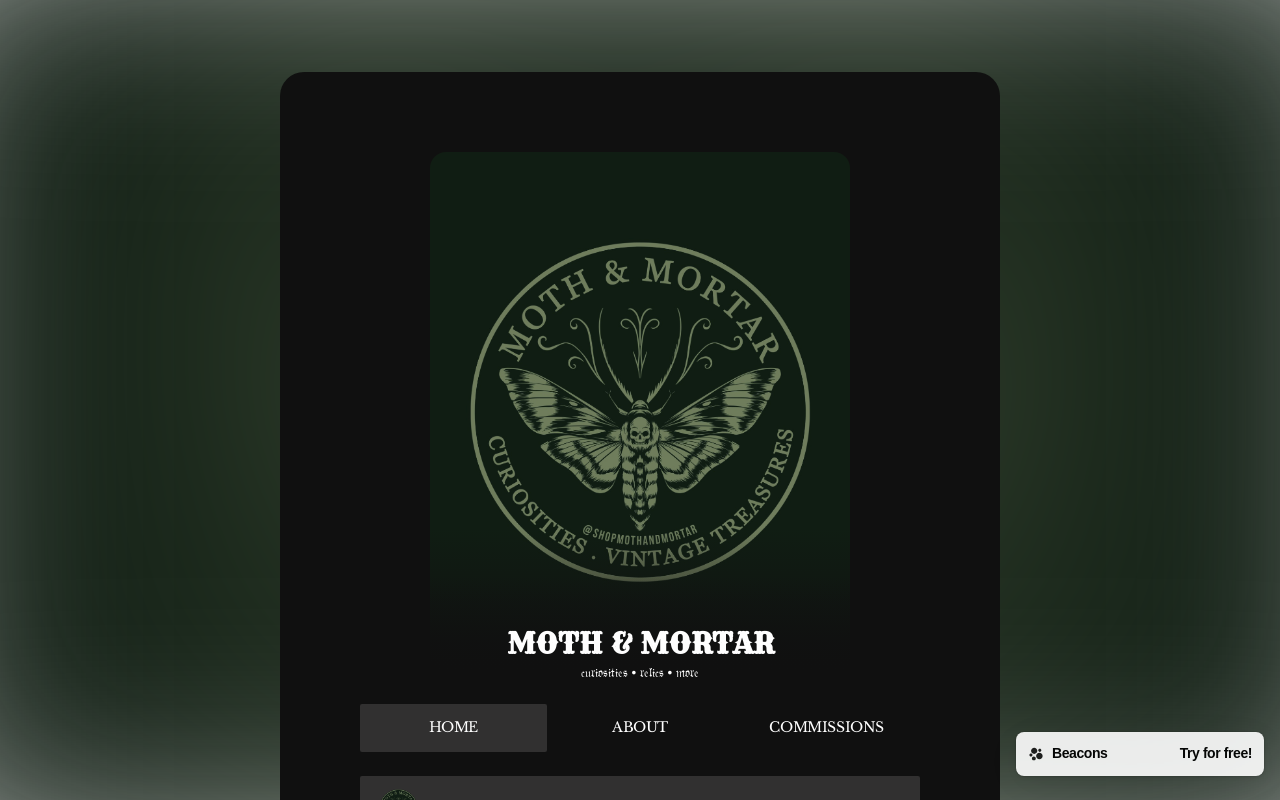 Moth and Mortar website preview
