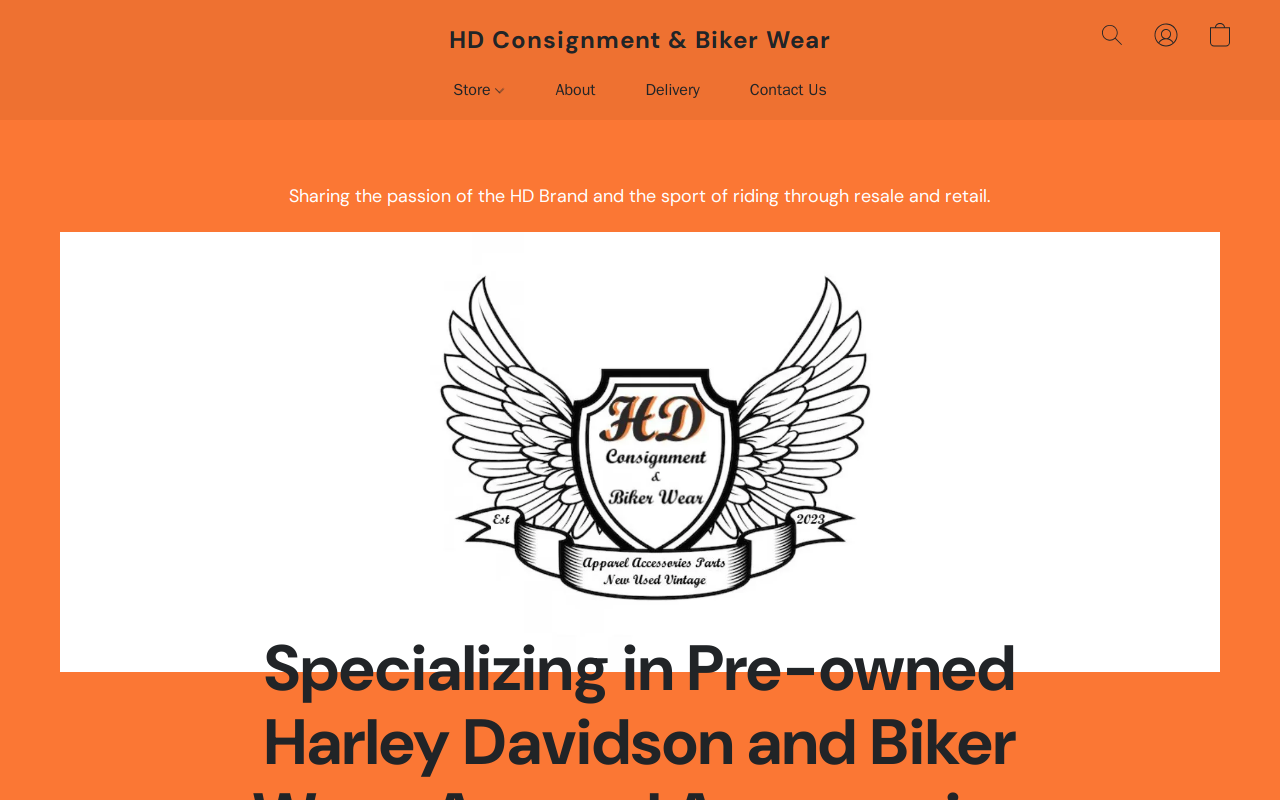 HD Consignment & Biker Wear website preview