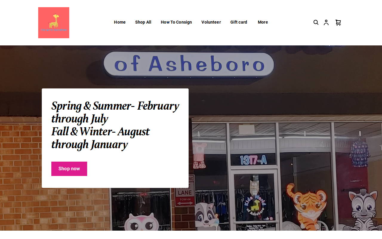 Kids World Of Lexington website preview