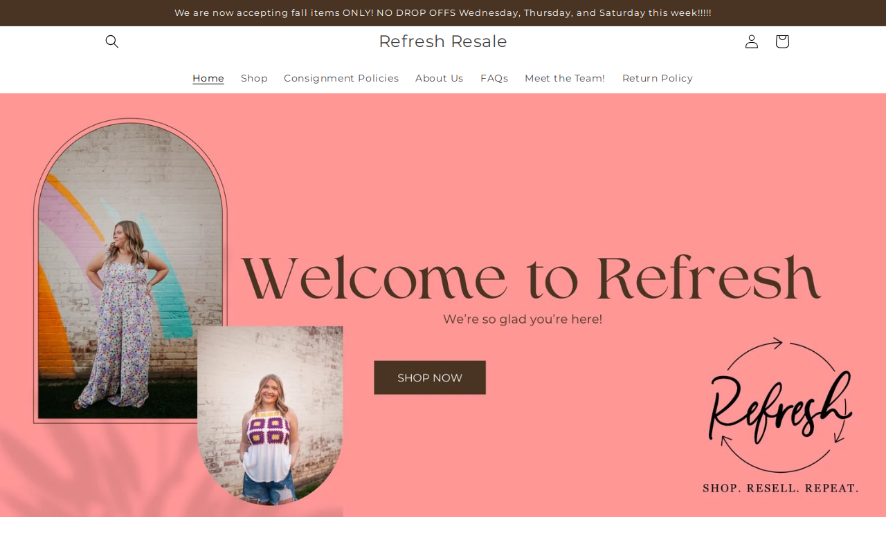 Refresh Resale website preview