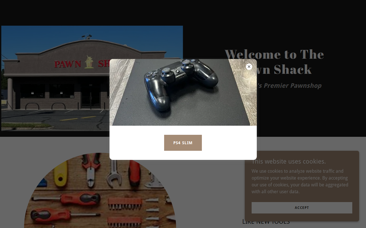 the Pawn Shack website preview