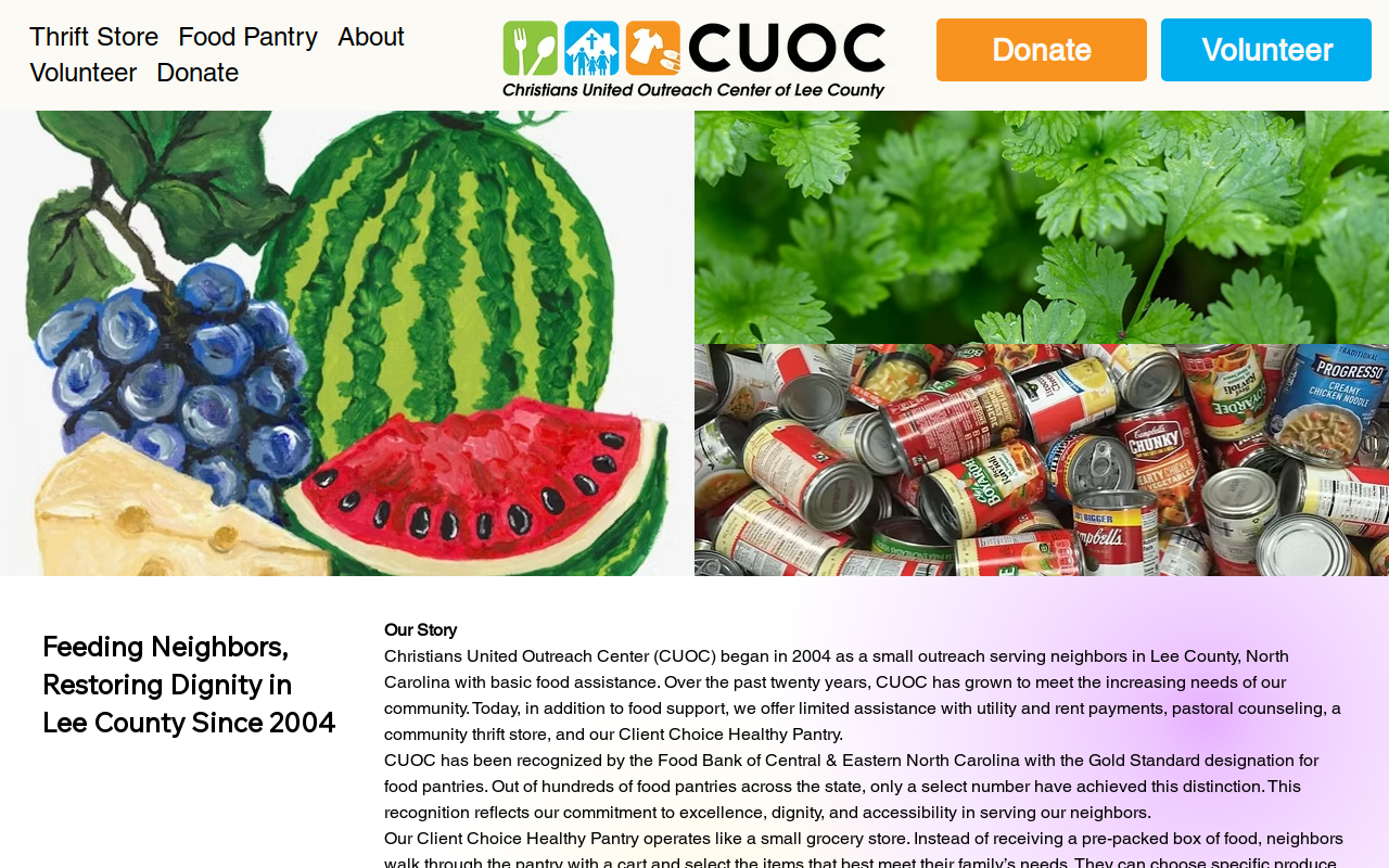 CUOCLC Thrift Store website preview