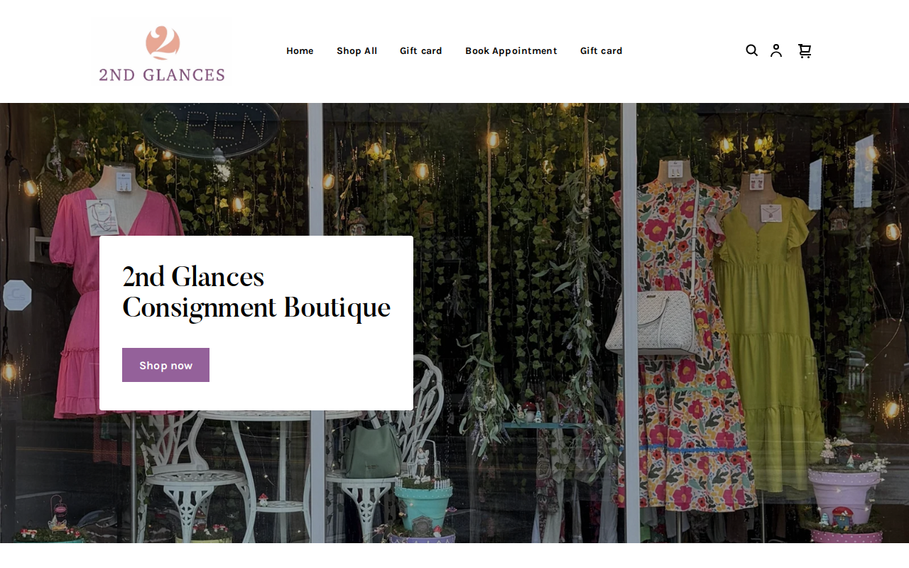 2nd Glances website preview