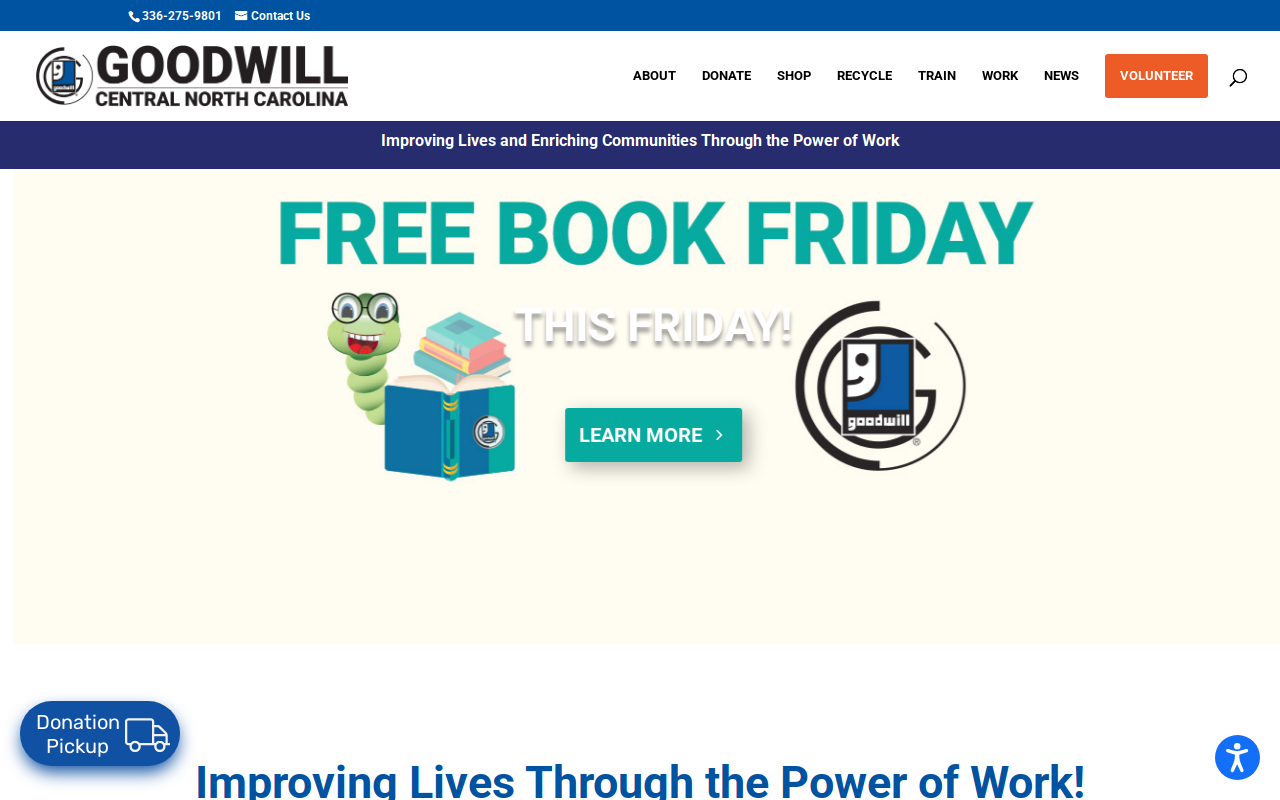 Triad Goodwill Store website preview