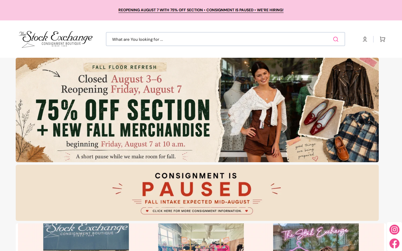 The Stock Exchange website preview
