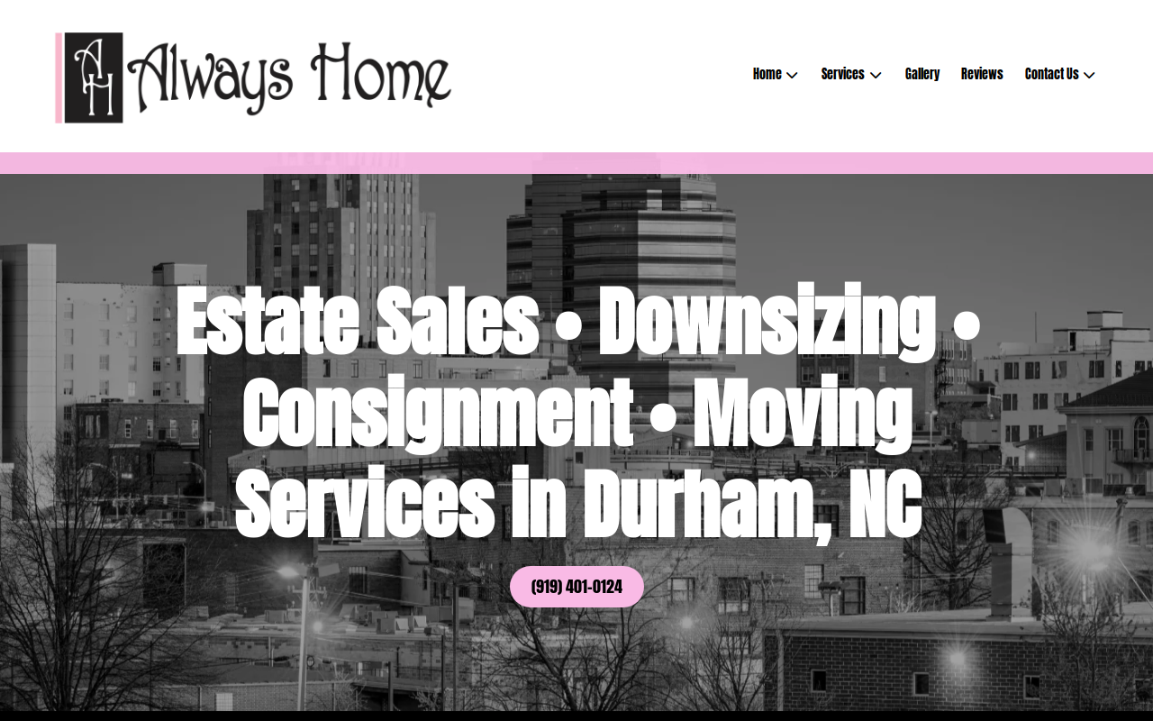 Always Home Furniture Consignment website preview