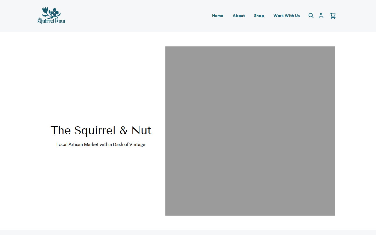 The Squirrel & Nut website preview