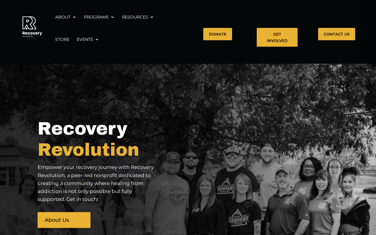 Revolution Thrift Store website preview