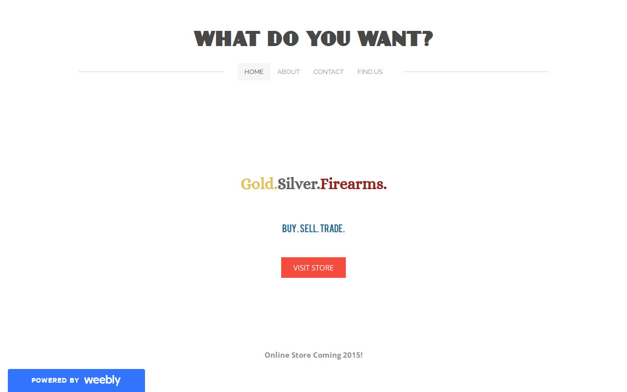 What Do You Want website preview