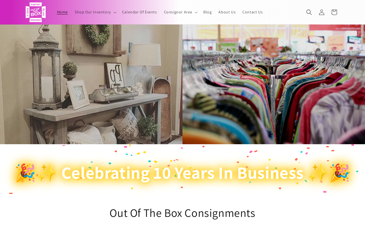 Out Of The Box Consignment website preview