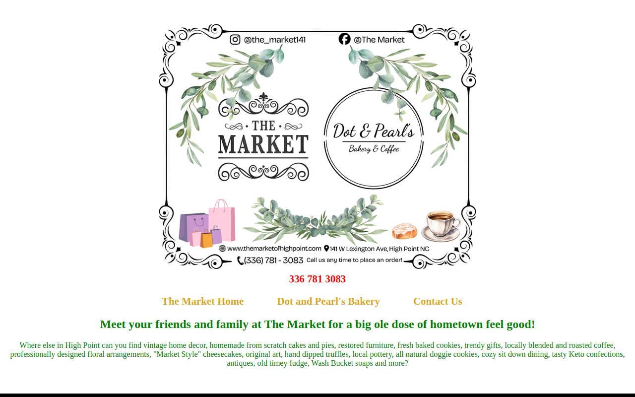 The Market website preview