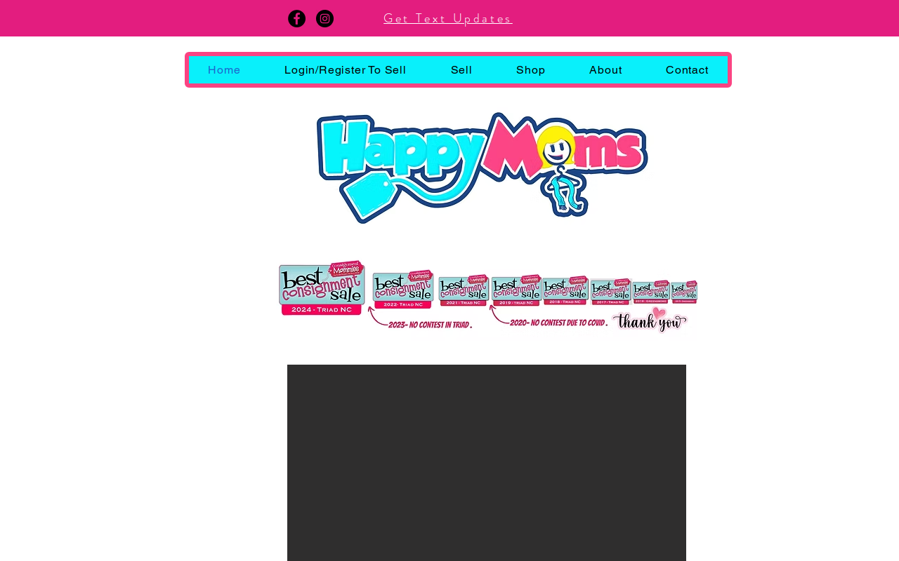 Happy Moms Consignment Sale website preview