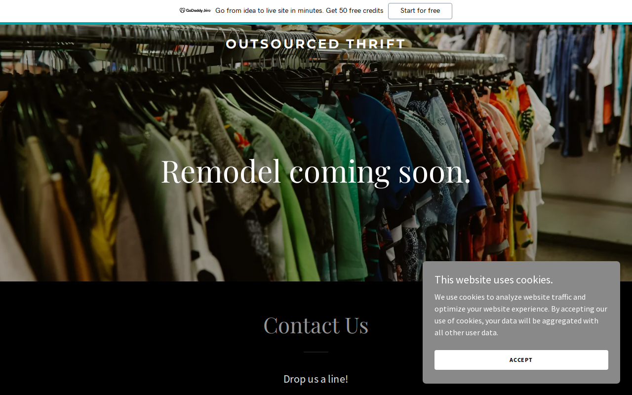 Outsourced Thrift website preview