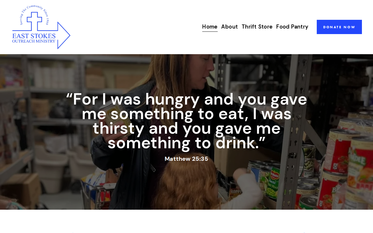 East Stokes Thrift Store website preview