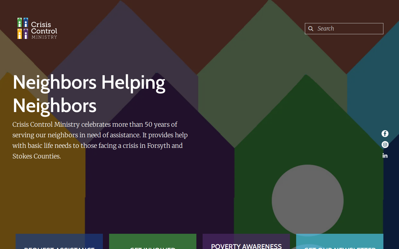 Crisis Control Ministry Inc website preview
