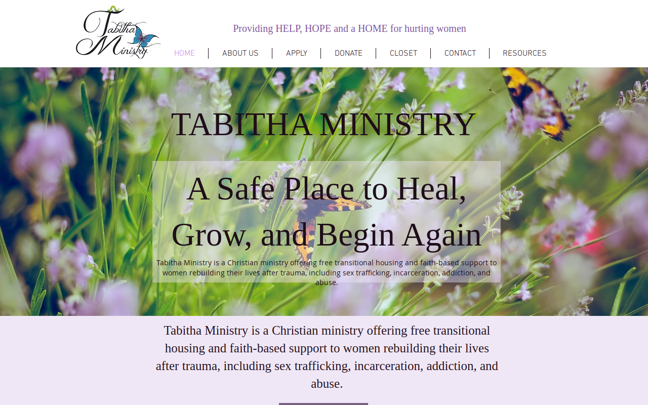 Tabitha's Closet website preview