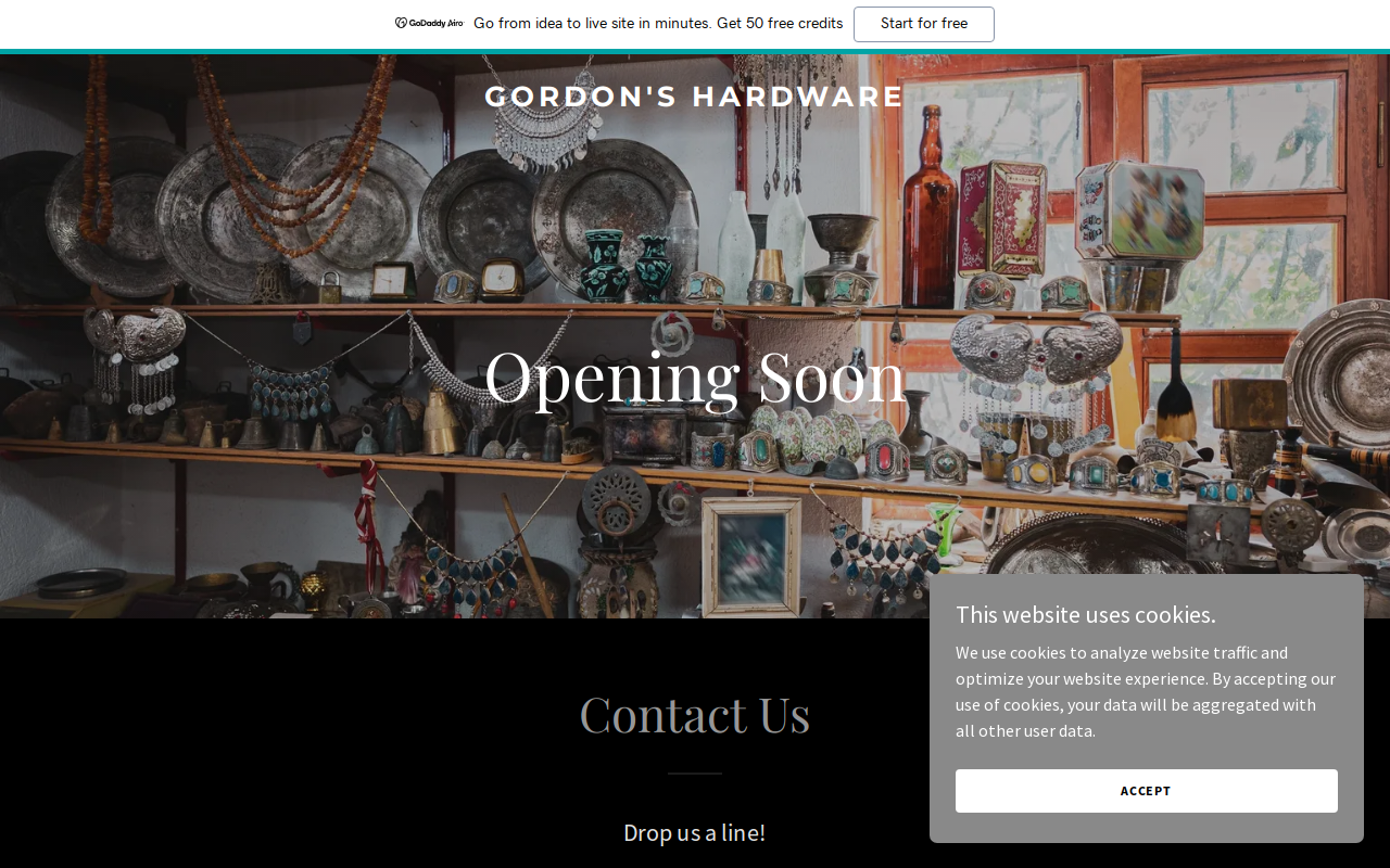 Gordon’s Hardware website preview