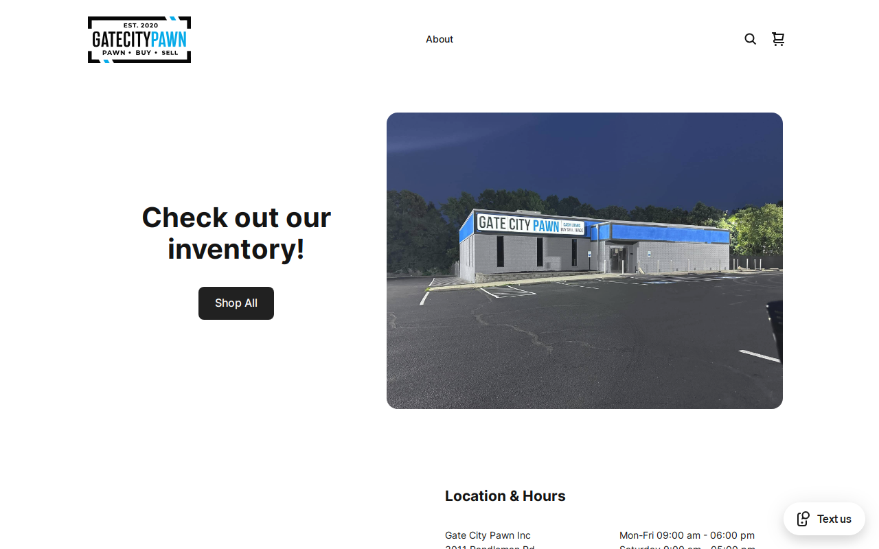 Gate City Pawn website preview