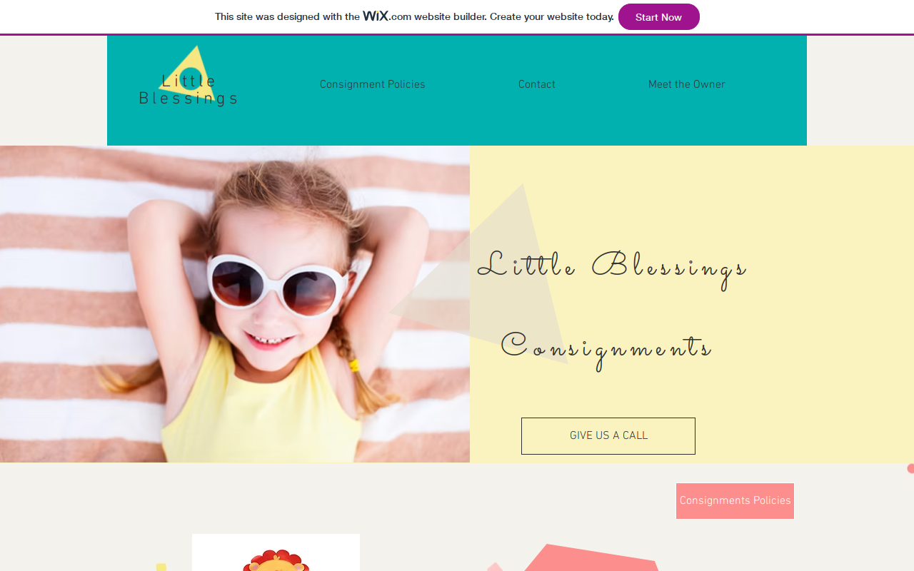 Little Blessing Consignments website preview