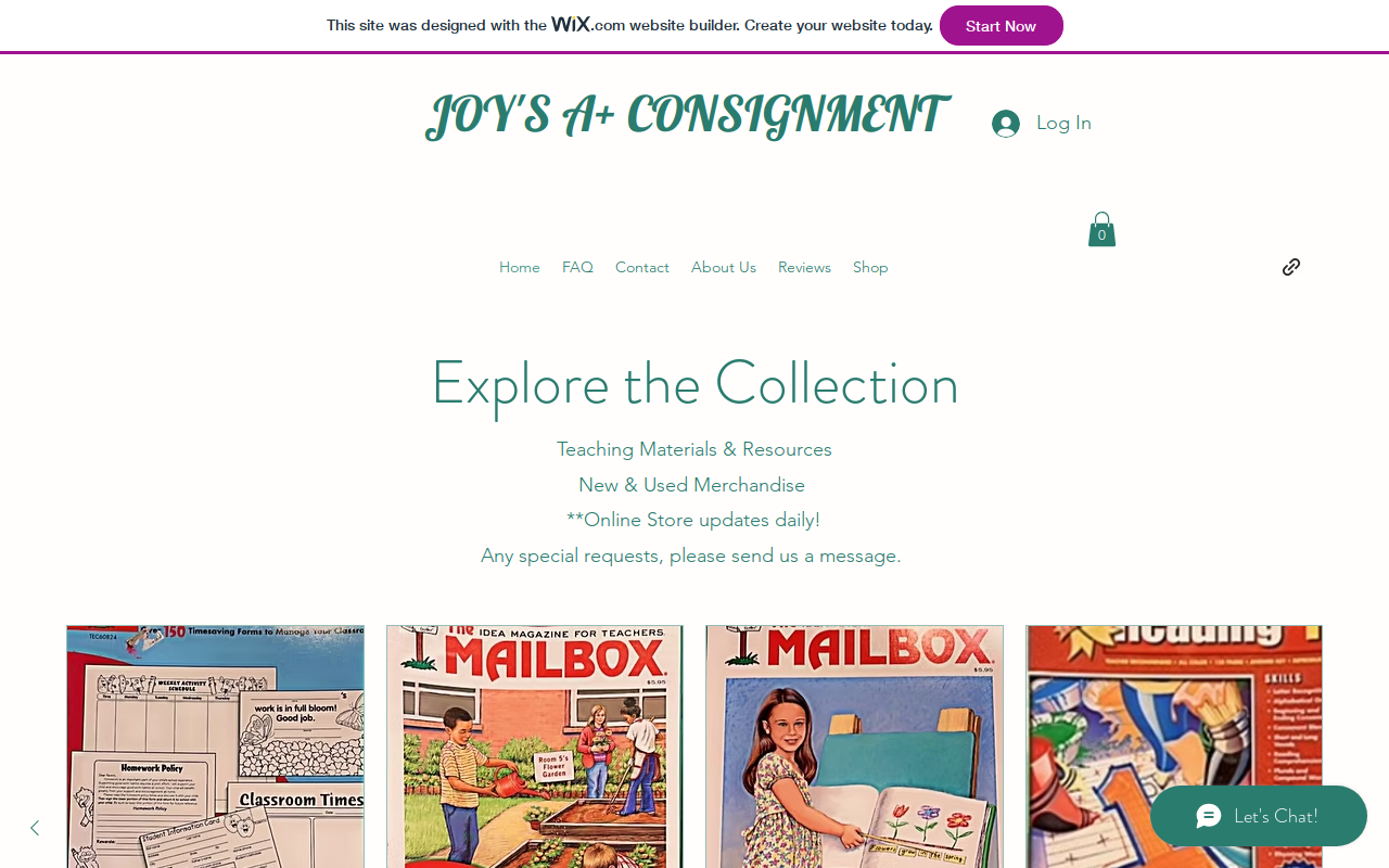 Tiny Toes Consignment website preview