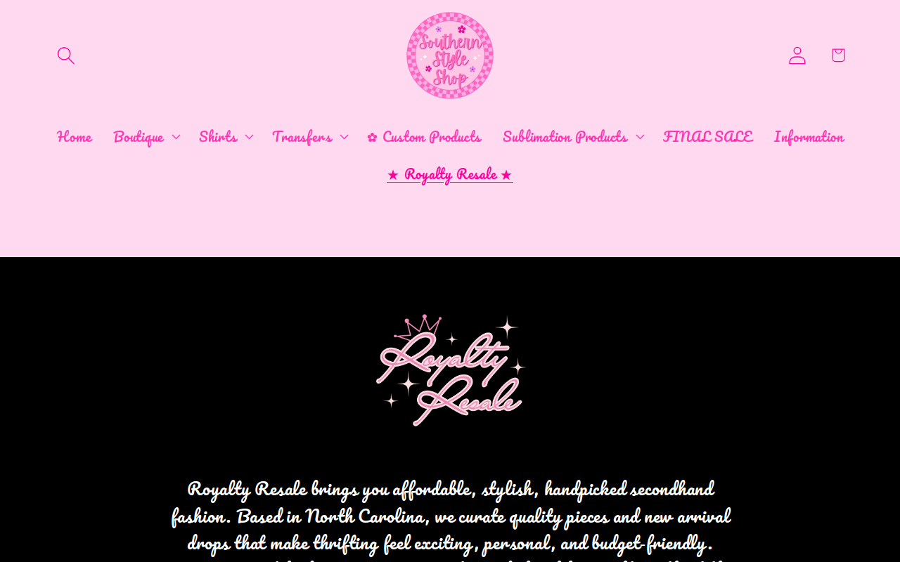Royalty Resale website preview