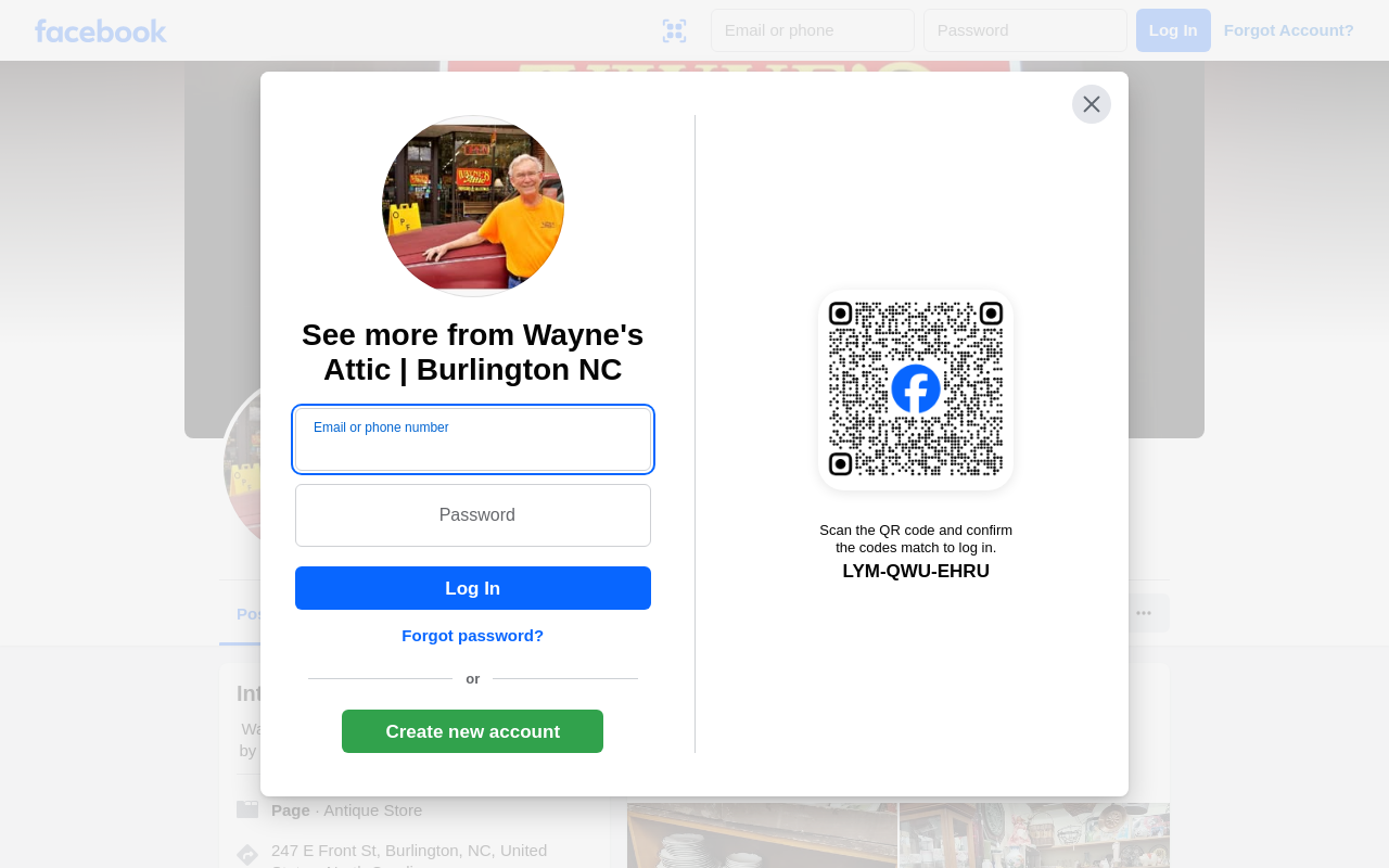 Wayne's Attic website preview