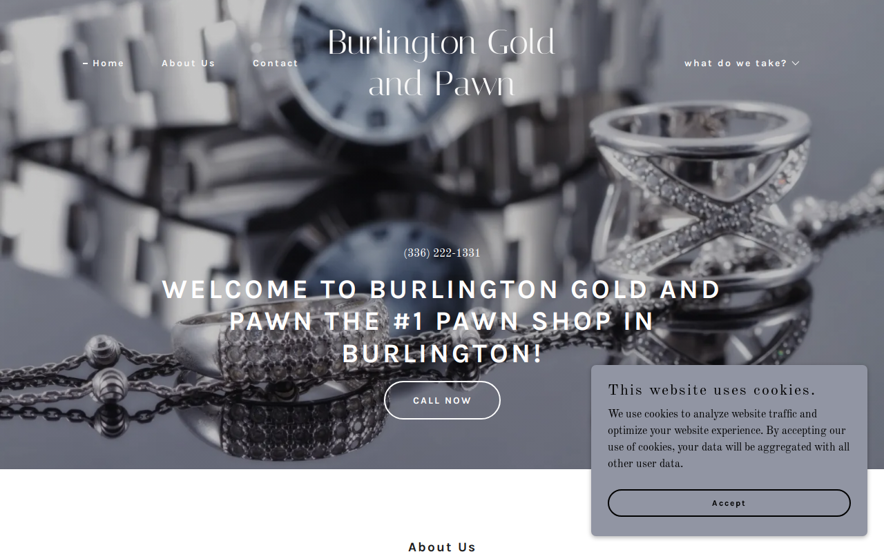Burlington Gold And Pawn website preview