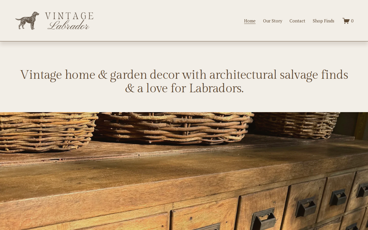 Vintage Labrador website preview