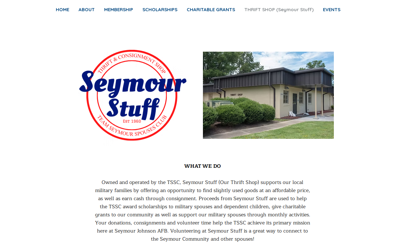 Seymour Stuff-TSSC Thrift Shop website preview