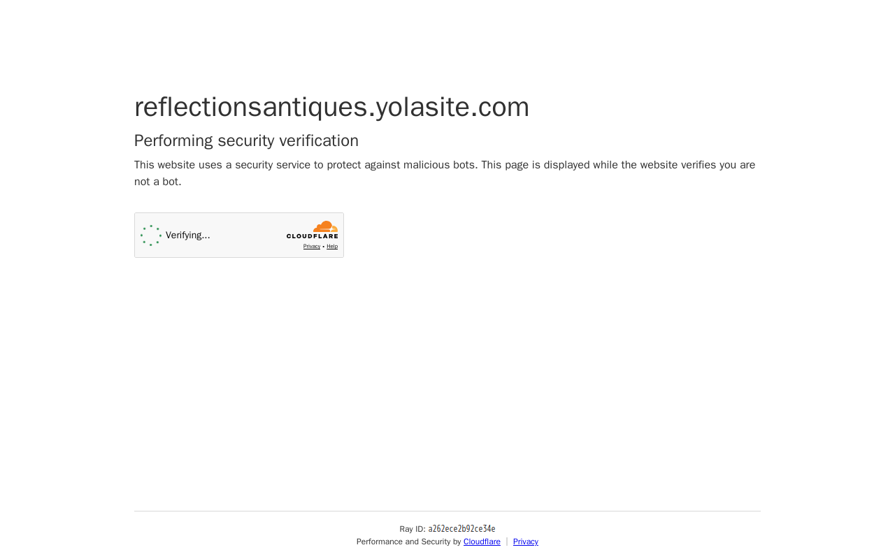 Reflections Antiques website preview