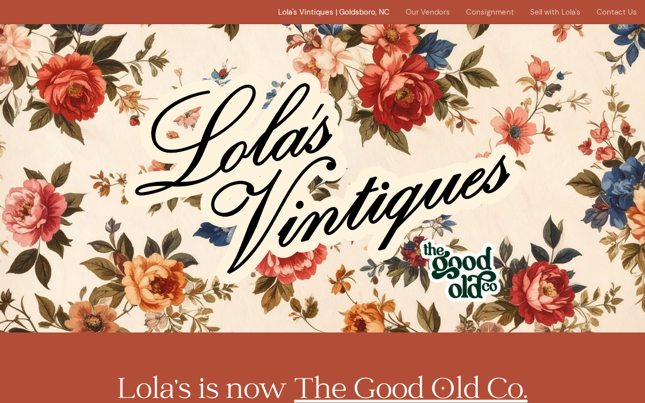 The Good Old Co. website preview