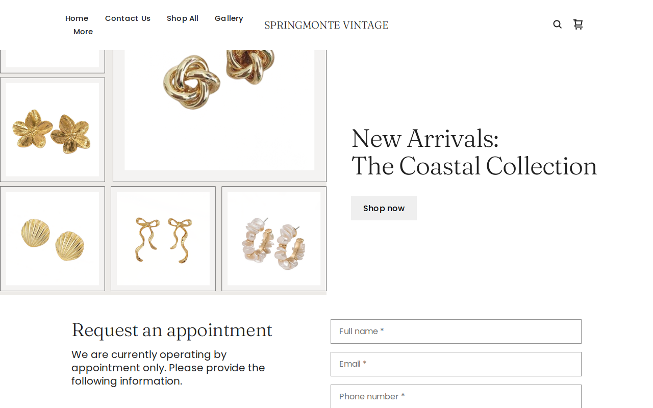 Springmonte Vintage website preview