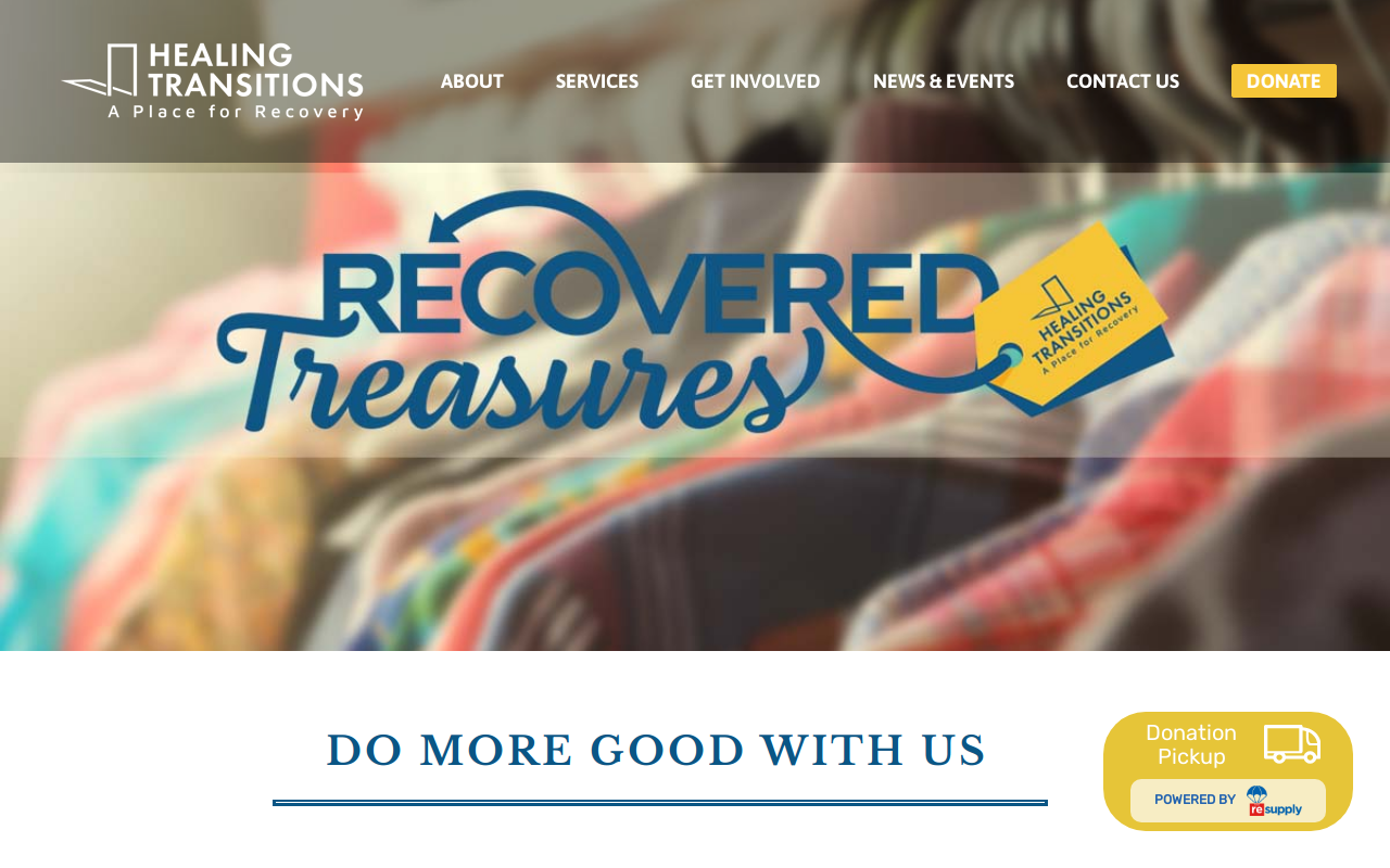 Recovered Treasures website preview
