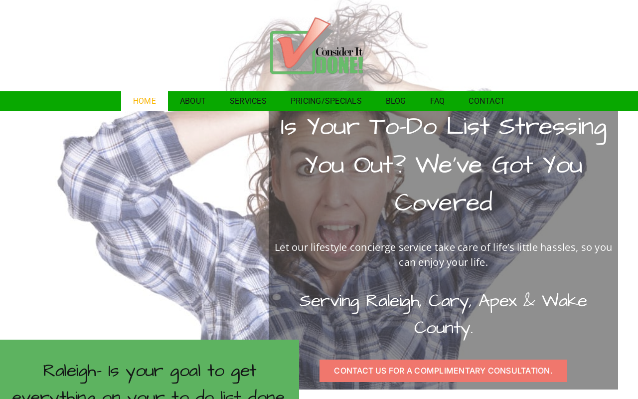 Consider It Done website preview