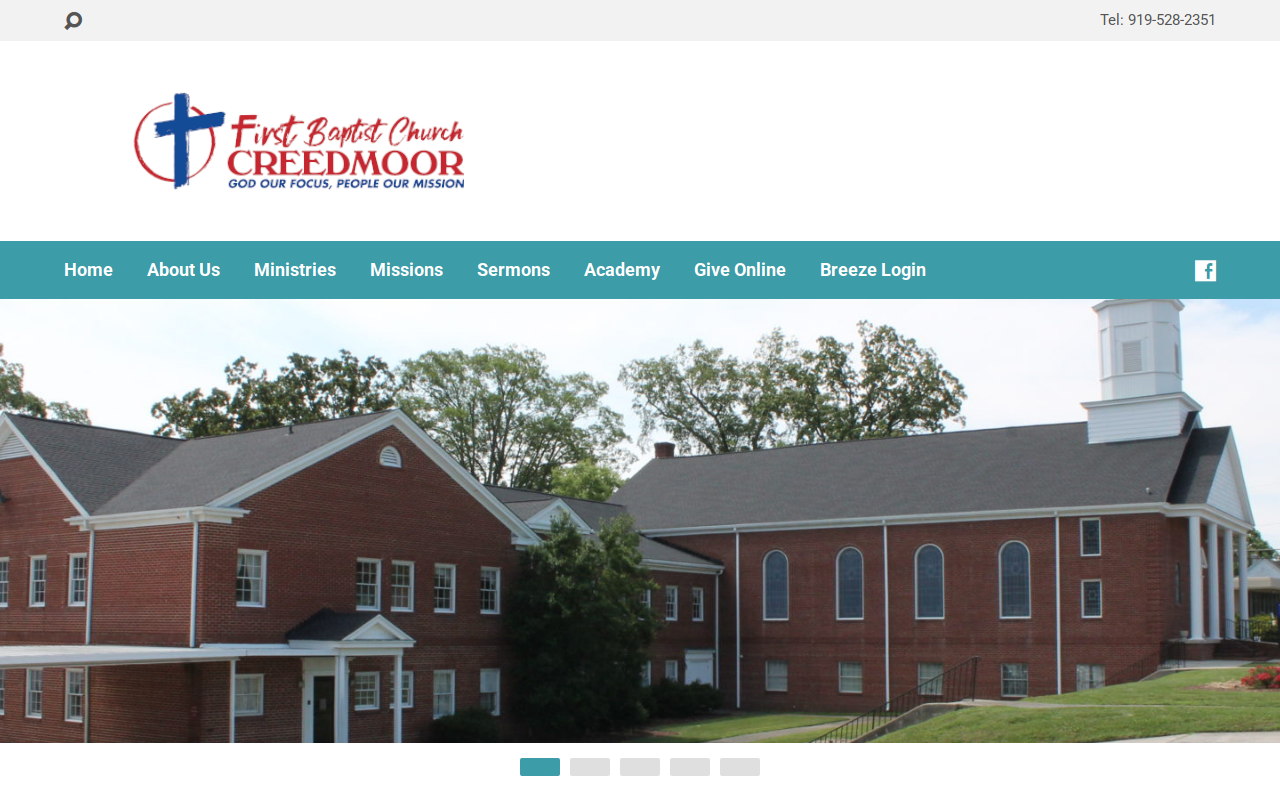 The Cottage Thrift Shoppe at FBC Creedmoor website preview