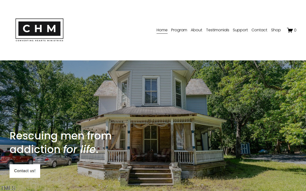 Converting Hearts Ministry Thrift Store website preview