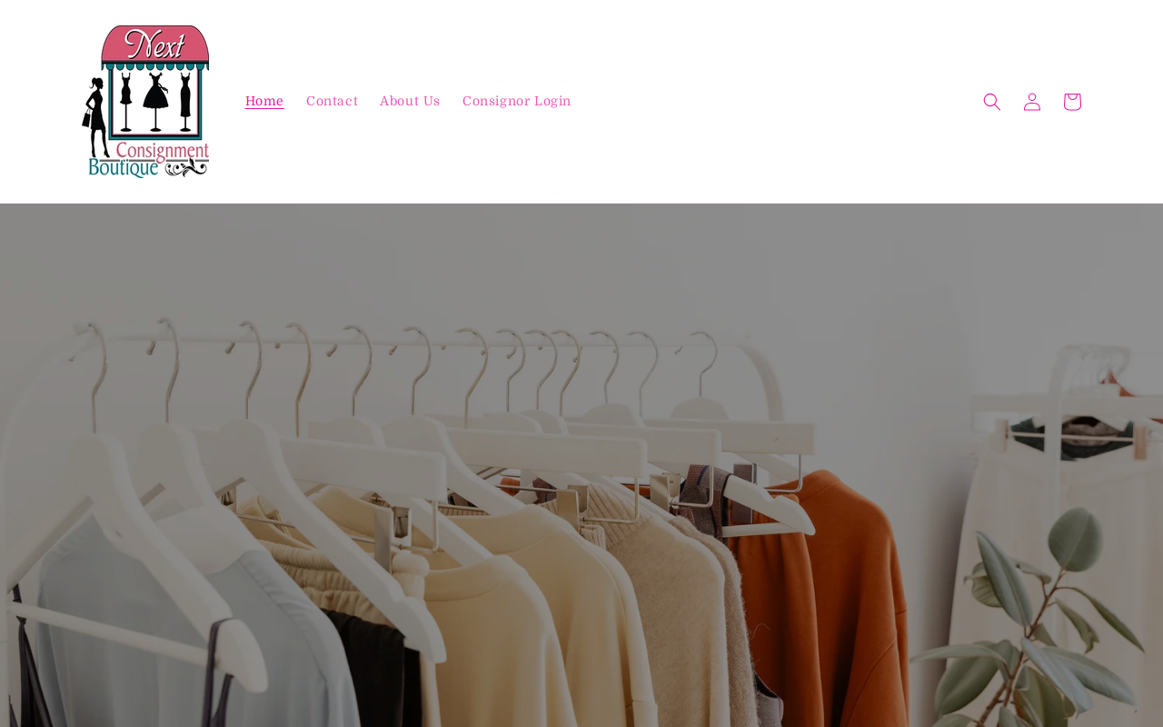 Next Consignment Boutique website preview