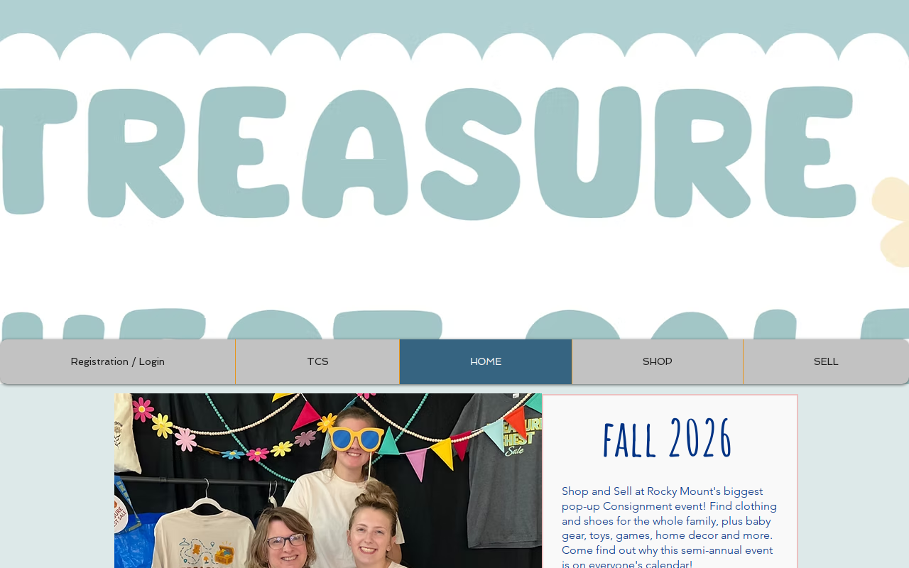 The Treasure Chest Sale website preview