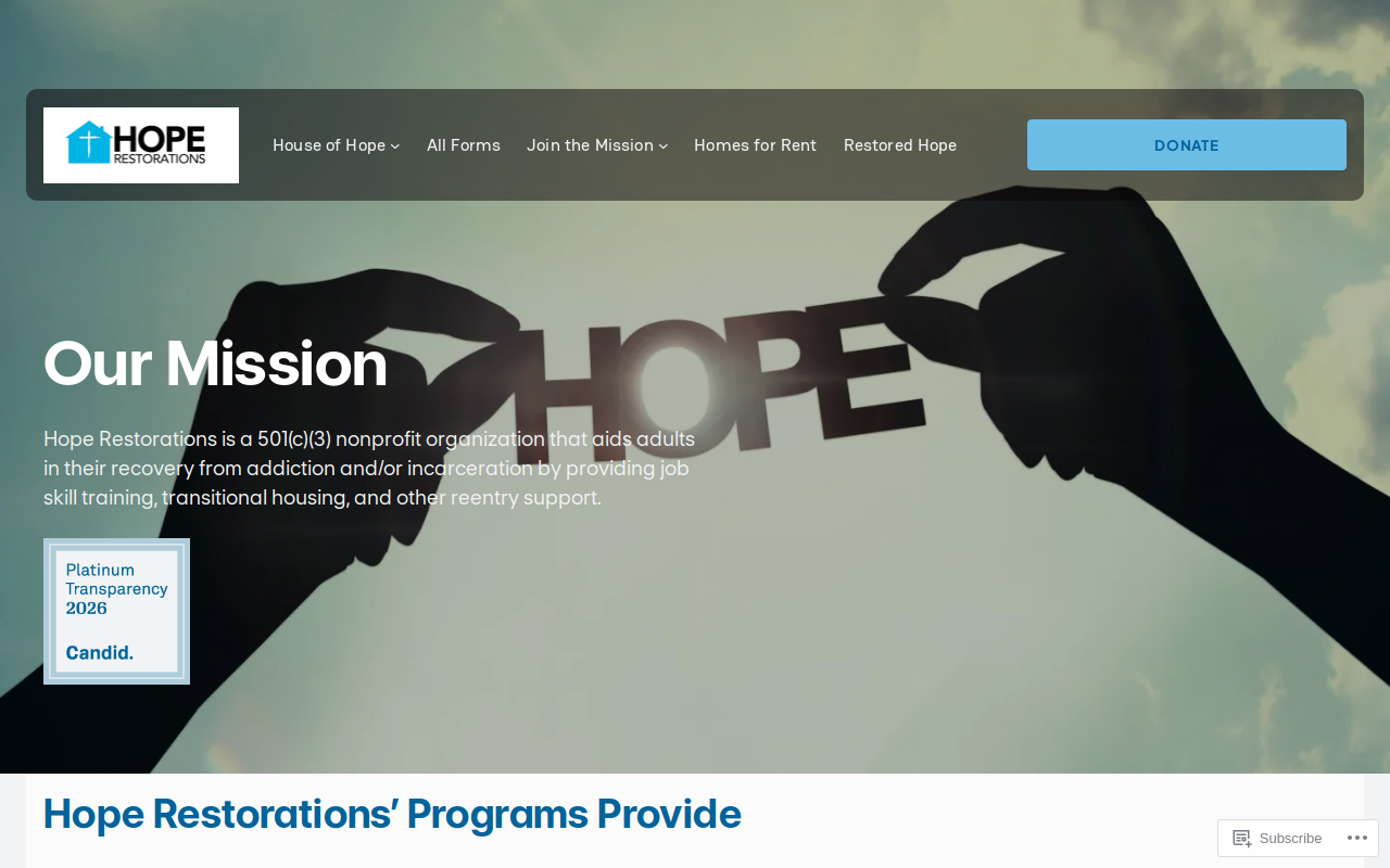 Restored Hope Boutique website preview