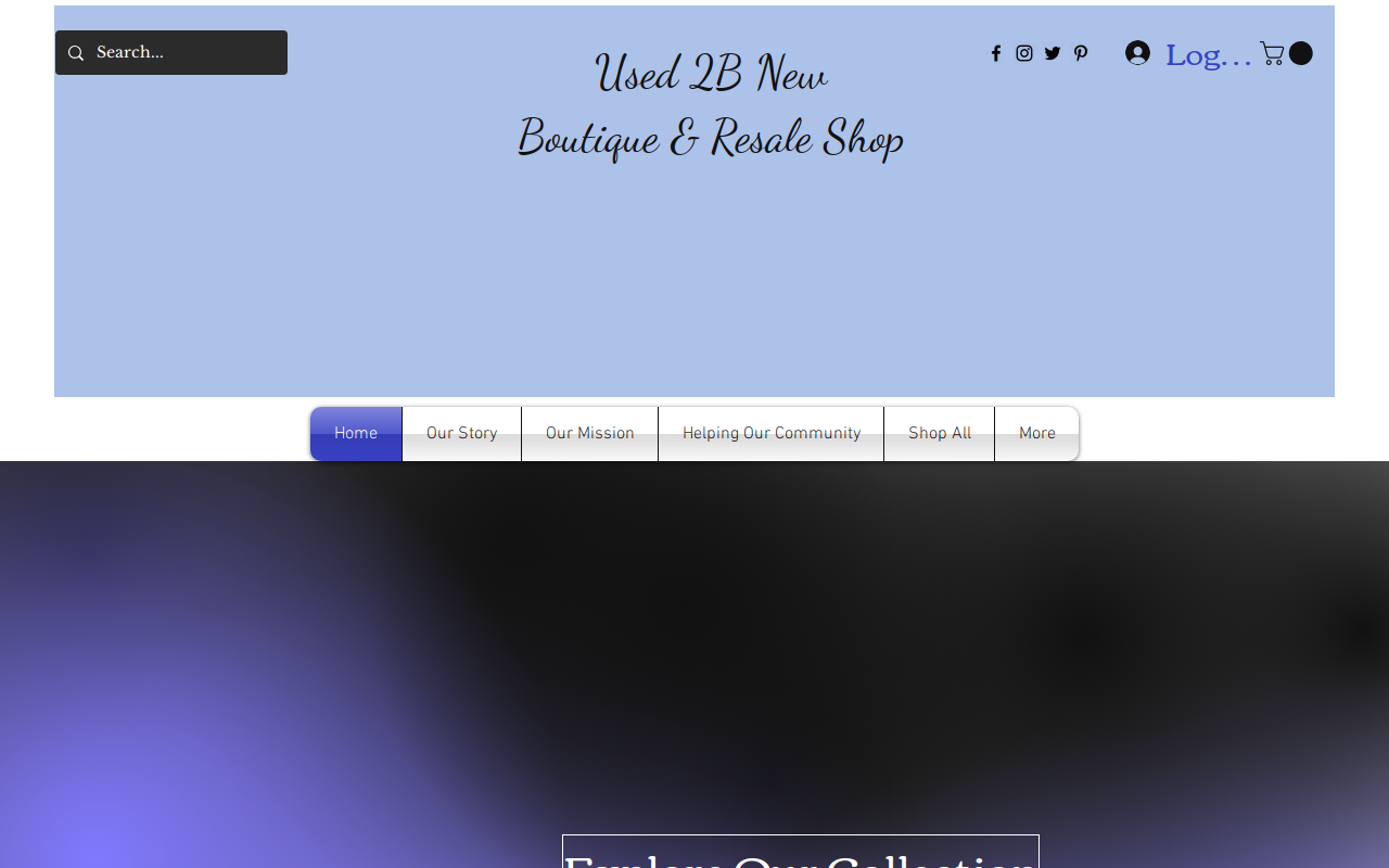 Used 2B New website preview