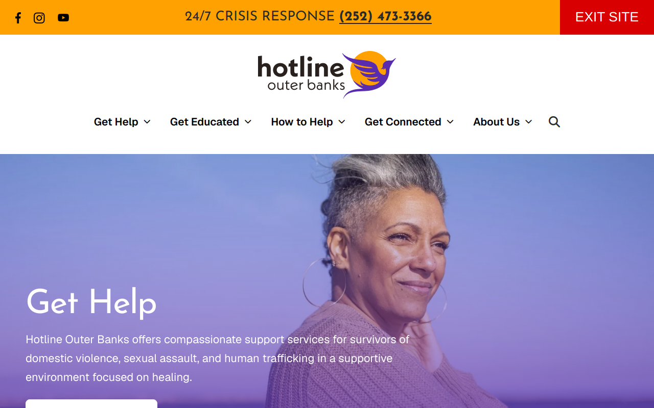 Hotline Pink website preview