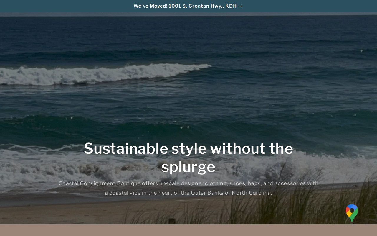 Coastal Consignment Boutique website preview
