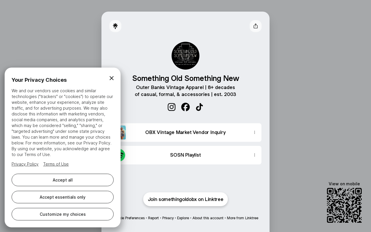 Something Old Something New website preview
