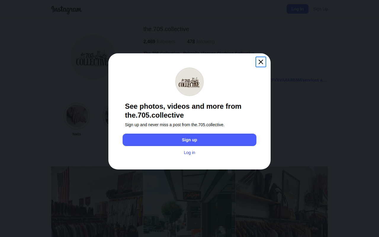 The 705 Collective website preview