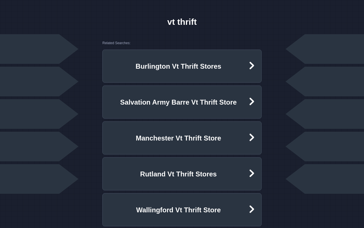 VT Thrift website preview