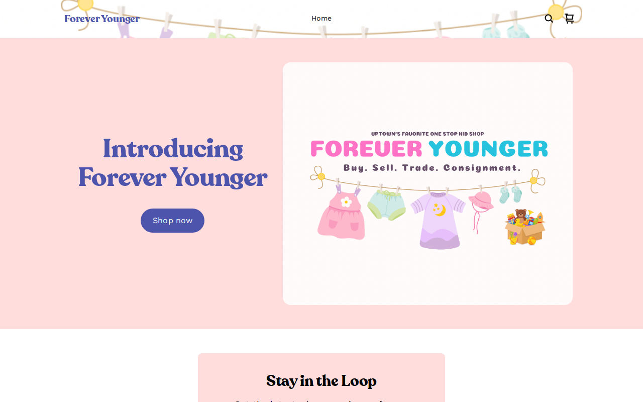 Forever Younger website preview