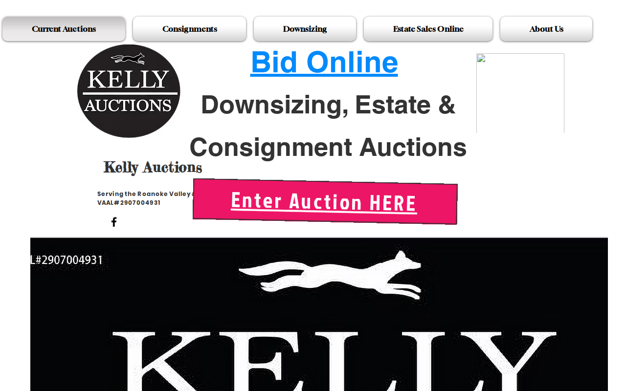 Kelly Auctions website preview